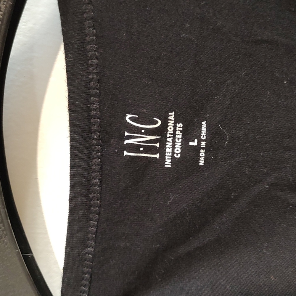 Men's INC Black And White Shirt Size Large large - Picture 3 of 4